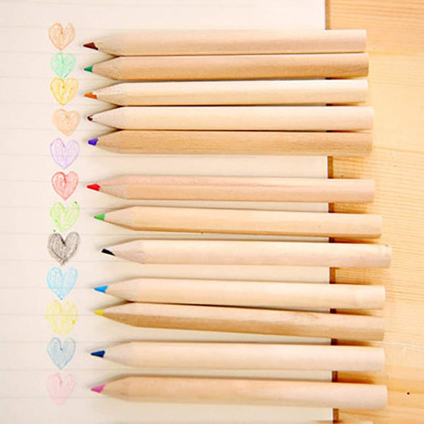 12-Color Pencil Set with Sharpener – Mini Drawing and Sketching Kit for Kids