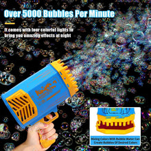 69-Hole Rechargeable Bubble Gun – Powerful Bubble Maker for Kids & Adults with 69 Holes for Maximum Fun