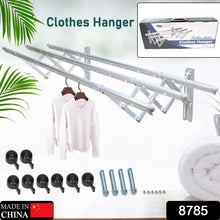 Wall-Mounted Clothes Rail Rack - Extendable Drying Rack for Indoor & Outdoor Use