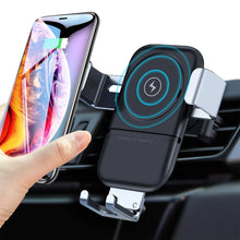 7042 Car Phone Holder Wireless Car Charger 10w Qi Fast Charging Car Charger Gravity Auto Clamping 360 Rotation Air Vent Car Mount Holder