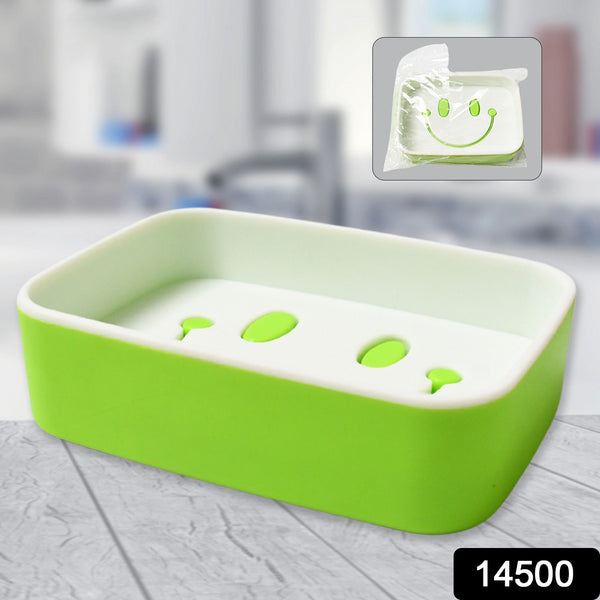 Portable Travel Soap Dish – Cute Cartoon Smile Face Container with Draining Holder for Home and Travel