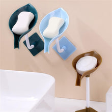 Leaf-Shape Self-Draining Soap Dish with Suction Cup – Ideal for Shower, Bathroom & Kitchen