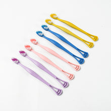 2-in-1 Toothbrush with Tongue Scraper – Soft Bristles, Long Handle (8 Pcs)