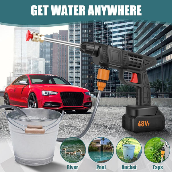 48V Car Washer Gun – Water Spray Car Washing Kit (48V with Small Box)