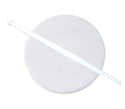 White Plastic Rolling Belan - Chapati Maker, Durable and Easy to Use for Flattening Dough