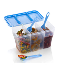 Plastic Square Storage Organizer Container – 750ml Capacity