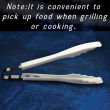 Plastic Handle Cooking Tongs – Kitchen Bread Clamps for Easy Handling