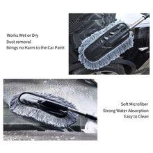 4749 Car Duster Long Retractablesoftnon-sliphandle Multipurpose Microfiber Wash Brush Vehicle Interior And Exterior Cleaning Kit With For Car Boats Or Home