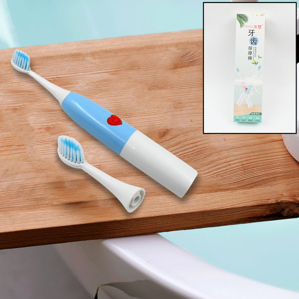 Electric Toothbrush – Battery Operated for Home & Travel Use (1 Pc)