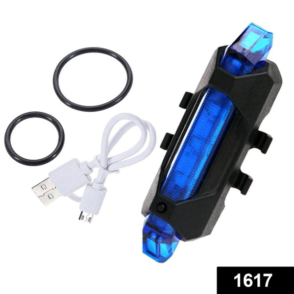 Rechargeable Bicycle Front Waterproof Led Light (Blue)