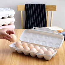 18-Grid Shock-Proof Egg Holder Tray with Buckle – Storage for Fridge, Camping & Kitchen