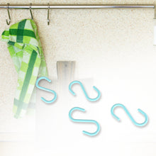 Plastic S-Shaped Hanging Hooks – Multipurpose Towel and Clothes Hangers for Kitchen, Bathroom, Bedroom, and Office (Set of 4)