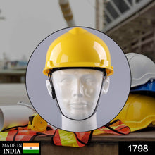 Yellow Plastic Hard Hat Construction Cap – Protective Safety Helmet (1 Pc)