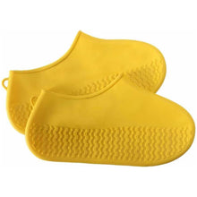 Non-slip Silicone Rain Boot Shoe Cover – Reusable, Anti-skid, Waterproof, Foldable (Extra Large Size, Yellow, 1 Pair)