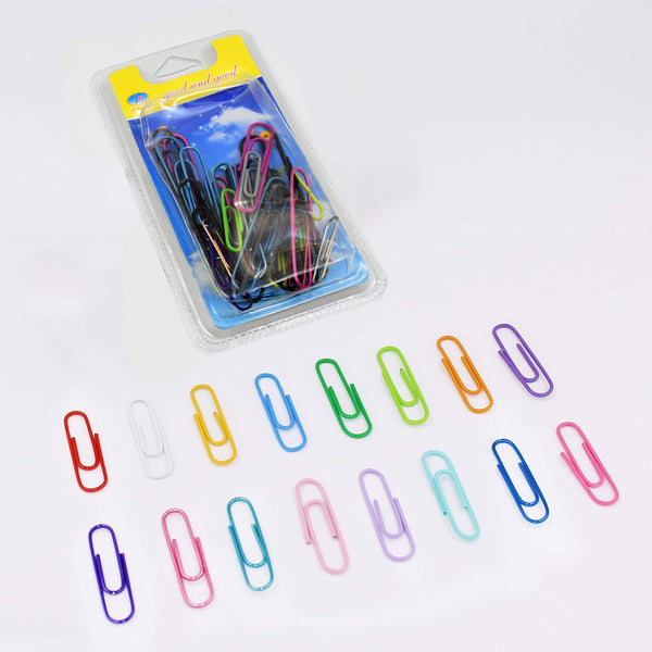 Multipurpose Assorted Color Paper Clips (Approx 40 Pcs  Mix Size)