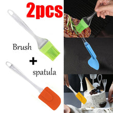 2 In 1 Combo Of Big Brush  Spatula Set For Pastry Cake Mixer Decorating Cooking Baking Grilling Tandoor  Bakeware Combo  Kitchen Tool Set