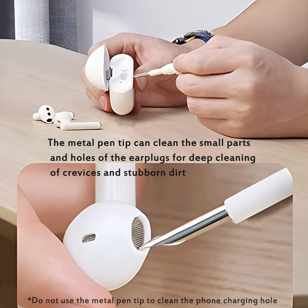 3-in-1 Earbuds Cleaning Pen - Safe & Easy Cleaning for Earbuds and Earphones