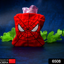 6508 Spiderman Small Hot Water Bag With Cover For Pain Relief Neck Shoulder Pain And Hand Feet Warmer Menstrual Cramps.