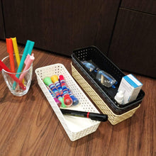 8787 Plastic Multipurpose Desk Organizer Tray Office Drawer Dividers Storage Bins For Kitchen Bathroom Office Makeup Bedroom Dresser Craft Basket Rack Multicolour (6 Pcs Set)