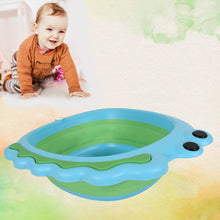 Frog Shape Foldable Baby Wash Basin – Space Saving, Easy Clean, Lightweight for Home Use (33x31cm, 1 Pc)