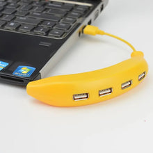 Banana Shape USB Hub – 4-Port USB Splitter 2.0 (1pc)