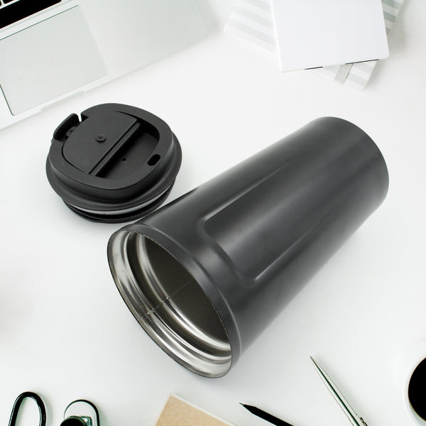 Stainless Steel Plastic Travel Mug - Double-Walled Vacuum Insulated with Leak-Proof Lid for Hot & Cold Drinks (1 Pc)