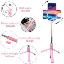 Portable Foldable Selfie Stick with Remote Control – 3-Axis Tripod Hand Stabilizer for Smartphones, TikTok, Vlog, YouTube Video Recording (1 Pc)