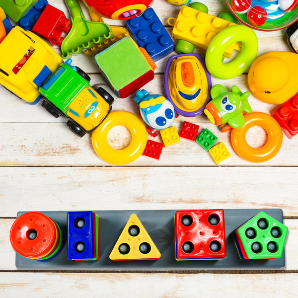 Geometric Brick Set with Box – 5 Angle Matching Column Blocks for Preschool Educational Learning Toys.