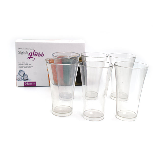 Drinking Glass Juice Glass Water Glass Set Of 6 Transparent Glass