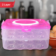 Double Layer 24-Grid Egg Storage Box - Egg Container