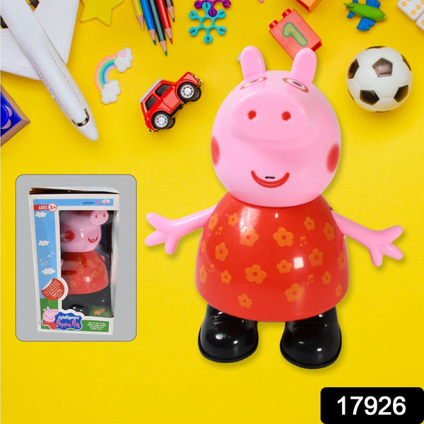 Pig Pretend Play Toy – Movable Hands and Legs, Soft Rubber Material, Fun Gift for Kids (1 Pc, Battery Not Included)