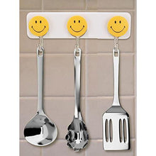 Self-Adhesive Wall Hooks - Smiley Face Design, Pack of 3, Durable & Easy Installation