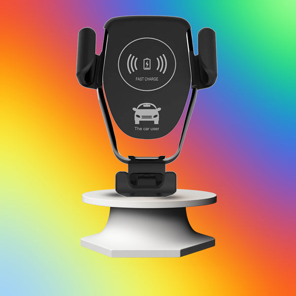 7042 Car Phone Holder Wireless Car Charger 10w Qi Fast Charging Car Charger Gravity Auto Clamping 360 Rotation Air Vent Car Mount Holder