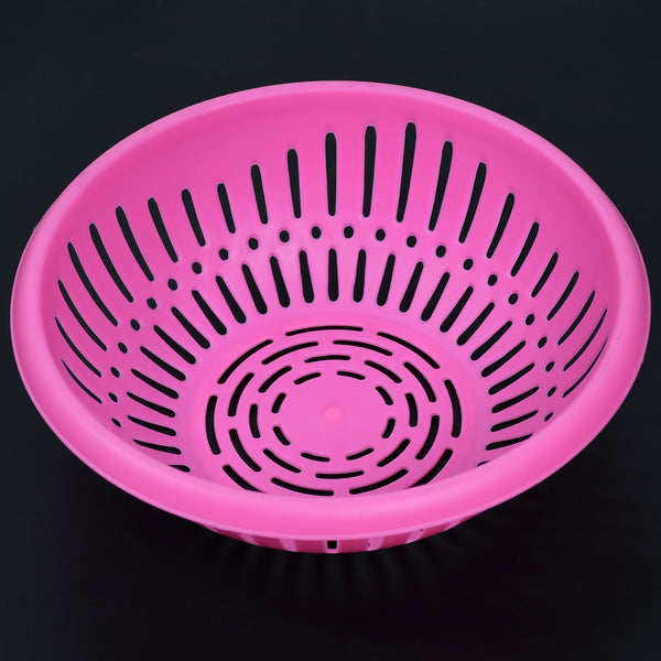 Round Unbreakable Plastic Basket with Handle – Organizer and Storage for Fish, Fruits, Vegetables, and Multipurpose Use (MOQ: 10)