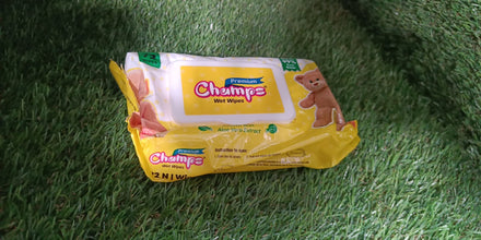 Champs Premium Wet Wipes with Aloe Vera Extract (72 Wipes)