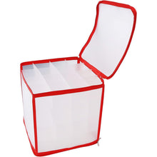 Storage Box Transparent Pvc Zipper Sealed Lasting Sock Organizer With Compartment (3030 Cm)