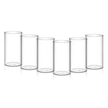 Heavy Unbreakable Stylish Clear Plastic Glass Set (330ml, 6pcs)