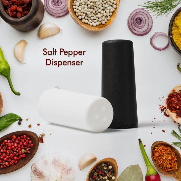 Salt and Pepper Dispenser - Dining Table Spice Storage for Home and Hotel Use