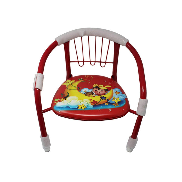 Multicolor Cartoon Design Baby Chair With Metal Backrest Frame  Sound Seated Soft Cushion For Kids  Toddlers (Moq - 4 Pcs)