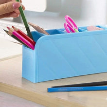 Multipurpose 4-Compartment Pen Holder – Office Desktop Organizer for Stationery Storage (1 Pc)