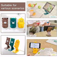 Cute Bear Design Foldable Mobile Stand - Multi-Angle Adjustable