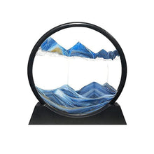 Moving Sand Art Picture – 3D Deep Sea Sandscape in Glass Frame, Relaxing Liquid Motion Decor for Home & Office (1 Pc) Wukusy