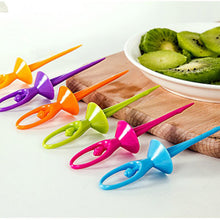 Dancing Doll Fruit Fork Cutlery Set with Stand - Set of 6