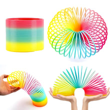 Rainbow Spring Toy – Slinky Toy for Kids & Adults, Compact, Portable & Easy to Carry (1 Piece)