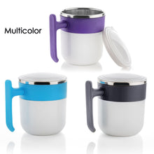 5767 Stainless Steel Lid Cover Hot Coffeetea Mug Hot Insulated Double Wall Stainless Steel Coffee And Milk Cup With Lid - Coffee Cup (1 Pc )