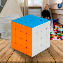 Small 444 High-Speed Stickerless Magic Cube Puzzle – Toy for Kids & Professionals (8+ Years)