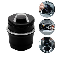 Portable Car Ashtray With Lid And Blue Led Light (1 Pc  With Color Box) Wukusy
