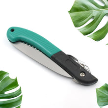 Folding Handsaw Pruning Saw – For Tree Trimming, Camping, Gardening, Hunting, Cuts Wood, PVC, Bone (1 Pc)