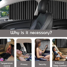 Curtain For Car Window  Heat  Sunshade Protection (4 Pcs With Curtain Hook  Adhesive Tap Set) Wukusy