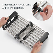 2189 Stainless Steel Expandable Kitchen Sink Dish Drainer Wukusy